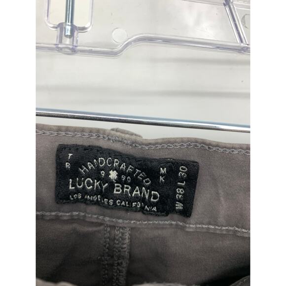 Lucky Brand 121 Heritage Slim Jeans Mens Sz 38 X 30 Gray Sateen *READ - Picture 4 of 6